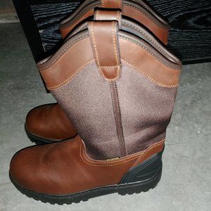 NEW BRAZOS IRONMAITE 3.0 STEEL-TOE WELLINGTON WORK MEN'S BOOTS SIZE 10.5D